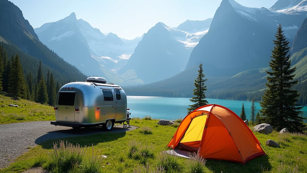 rv vs tent camping