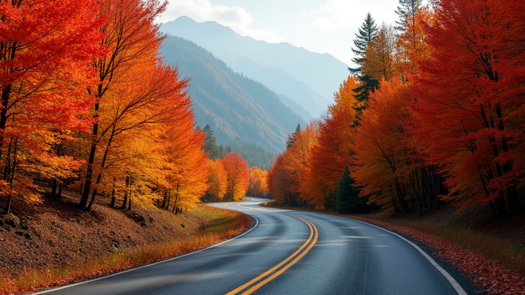 scenic autumn road trips