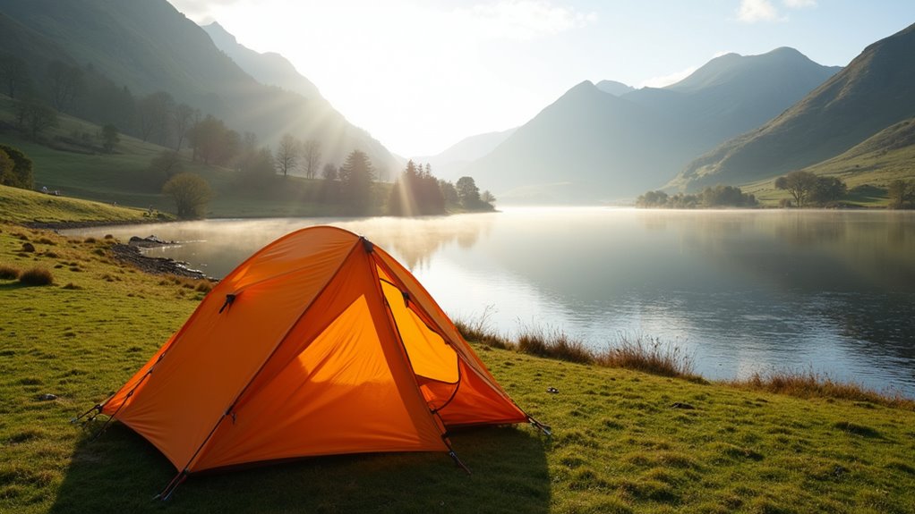 scenic lakeside camping paradise