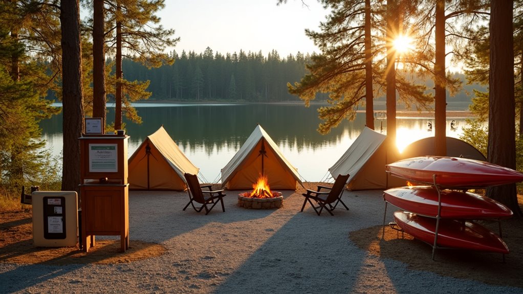 seasonal camping fee structure