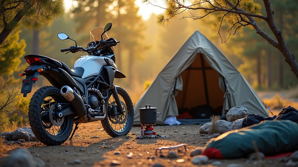 secure bike valuables out of sight