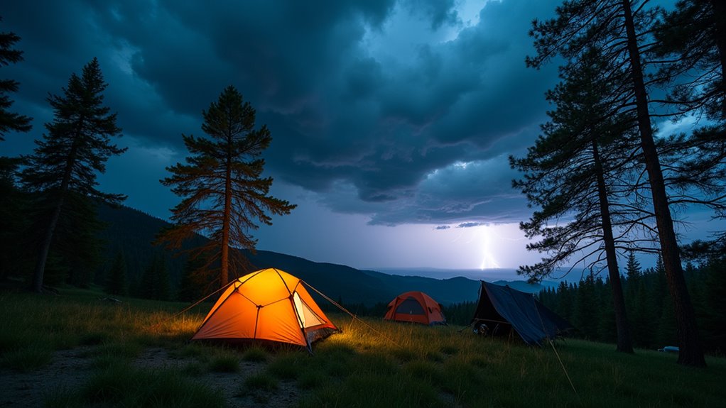 secure gear and reinforce shelter