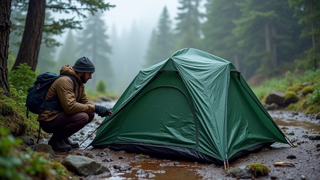 secure tight and drained shelter