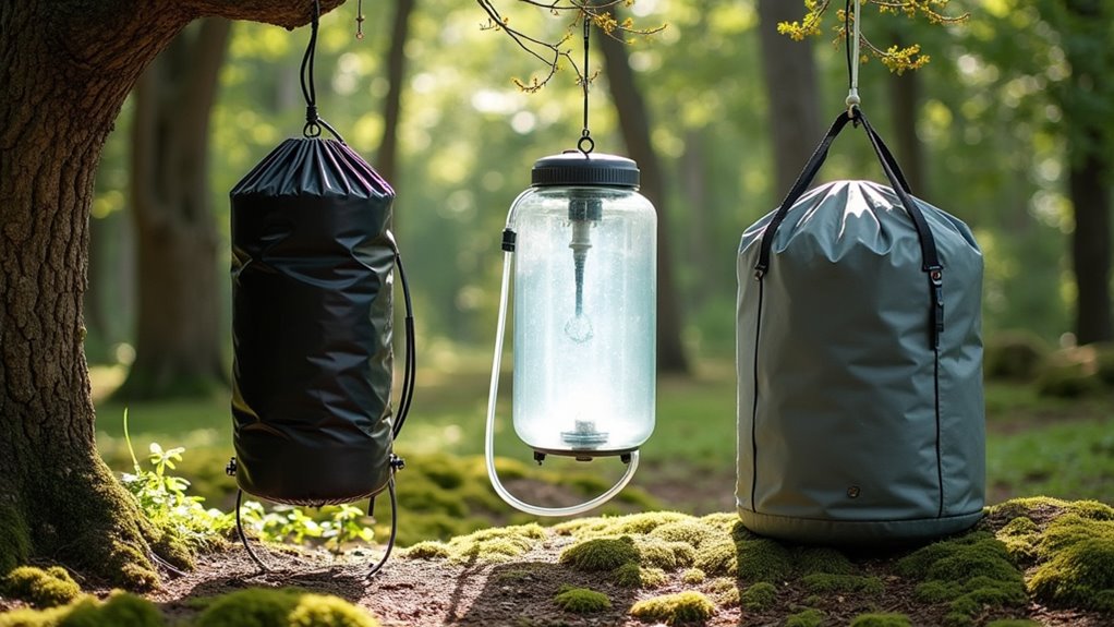 simple gravity fed camping shower