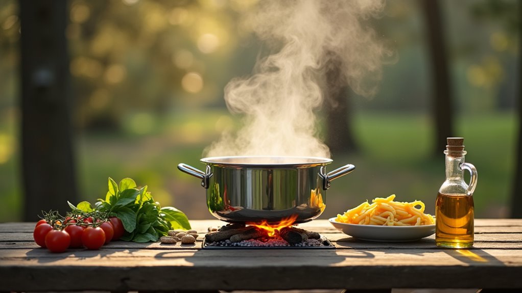 simple minimal one pot camping