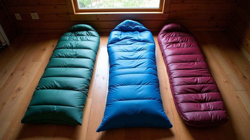 sleeping bag shape options