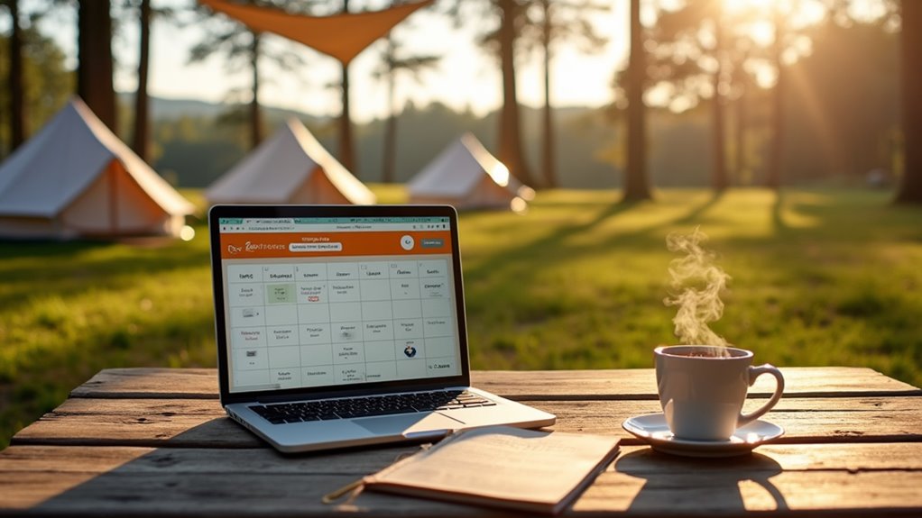 smart booking for camping