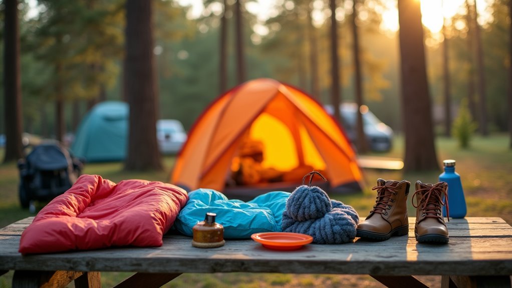 smart kid camping packing