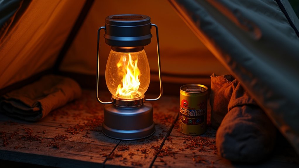 solar powered flickering lantern charm