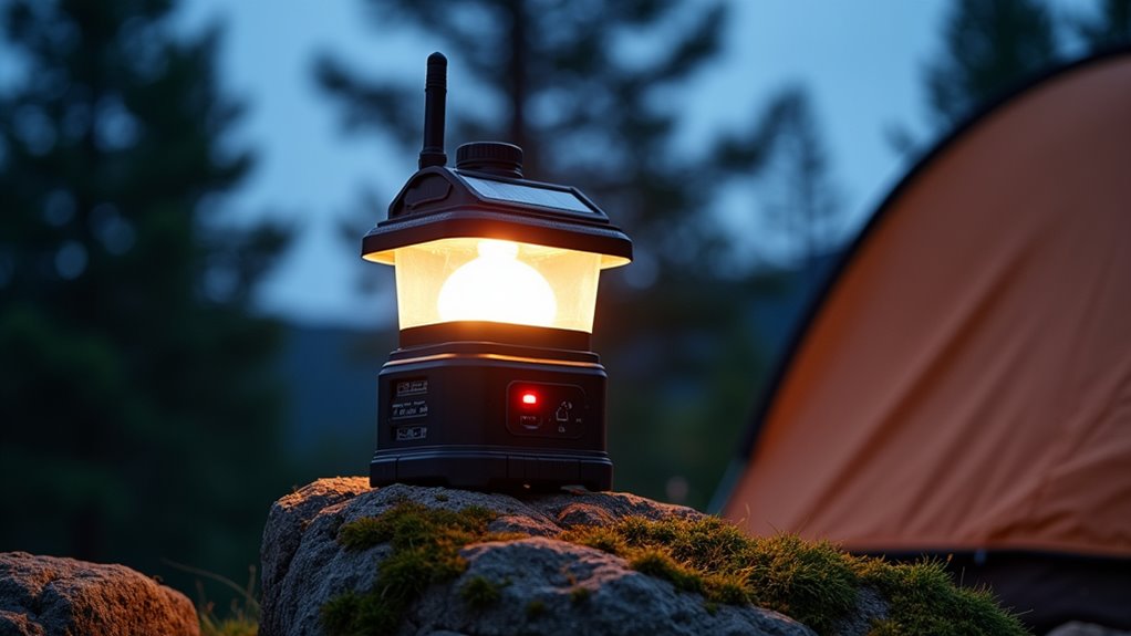 solar rechargeable camping lanterns