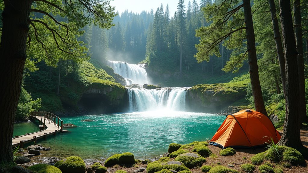 spectacular waterfalls and lakes