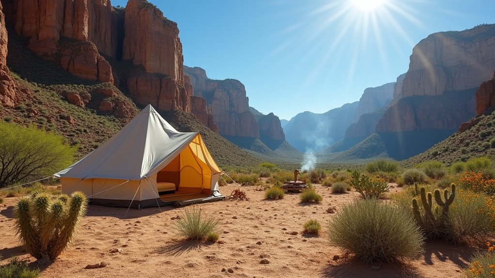 spring desert park camping