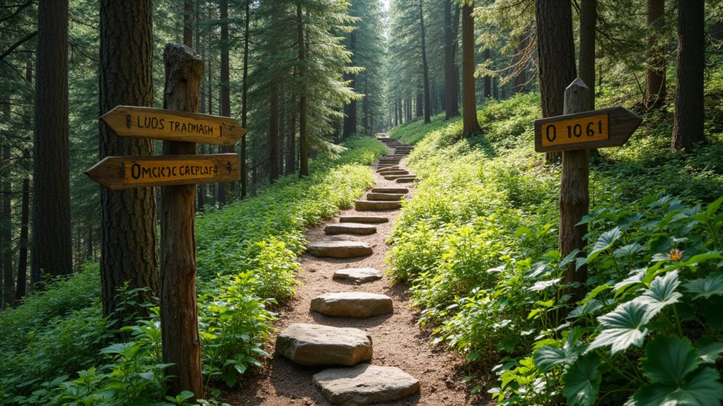 stay on marked trails