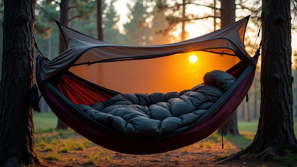 stay warm in hammock