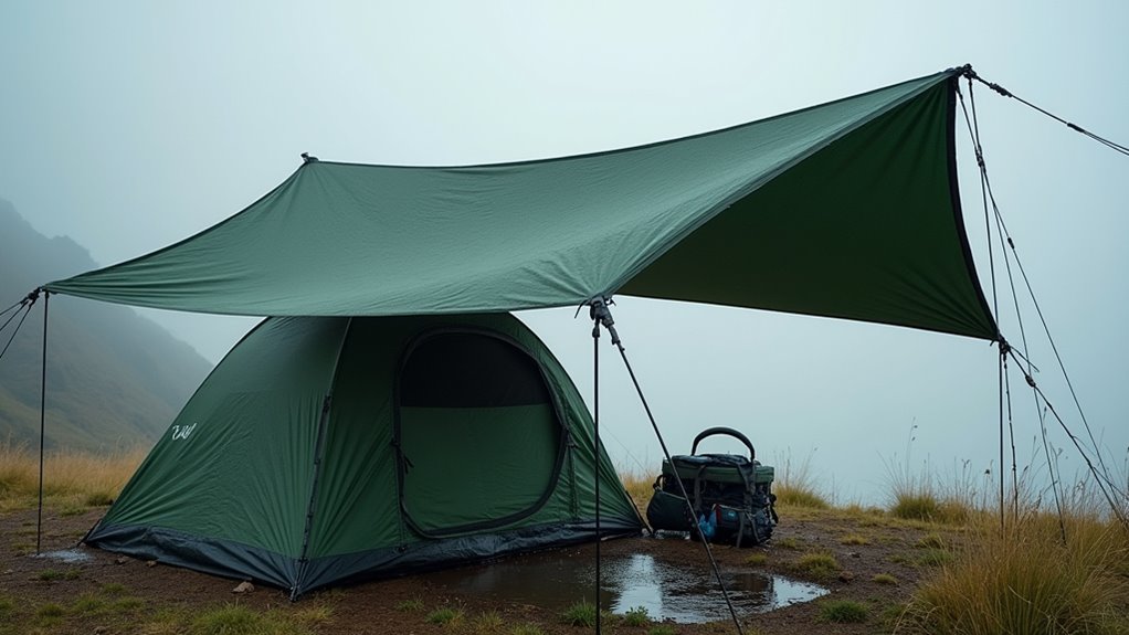 strategic tarp setup techniques