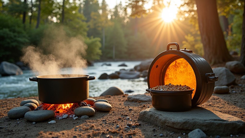 sun powered outdoor meal prep