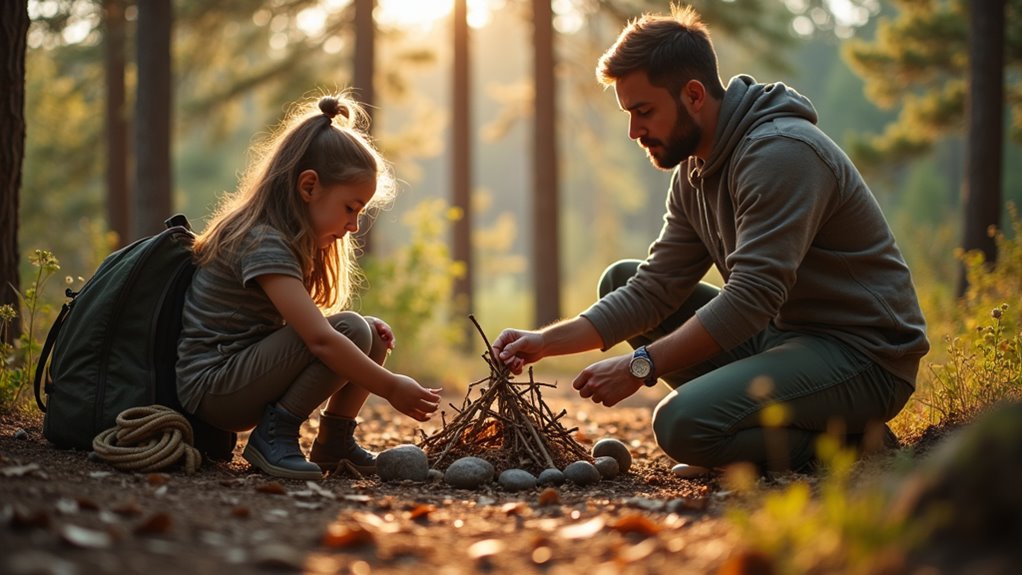 teaching kids outdoor survival skills