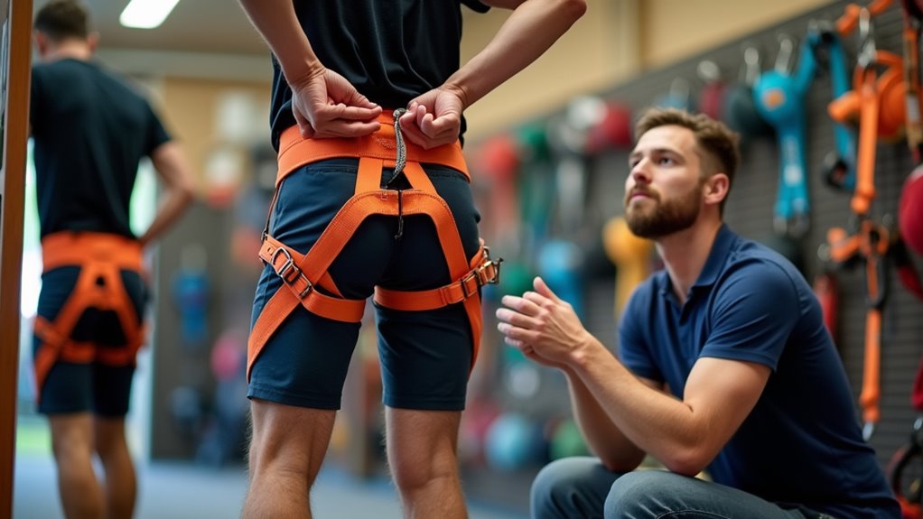 test climbing gear fit