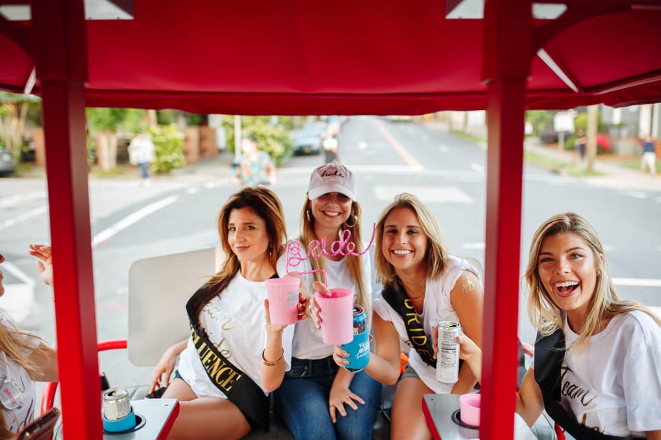Trolley Pub Party Bike through St. Pete with Bar+Mural Stops - The Journey Through Downtown St. Pete