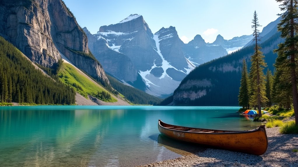 turquoise lake valley views