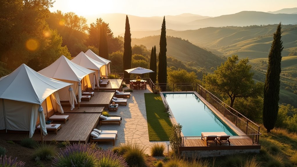 tuscan countryside camping experience