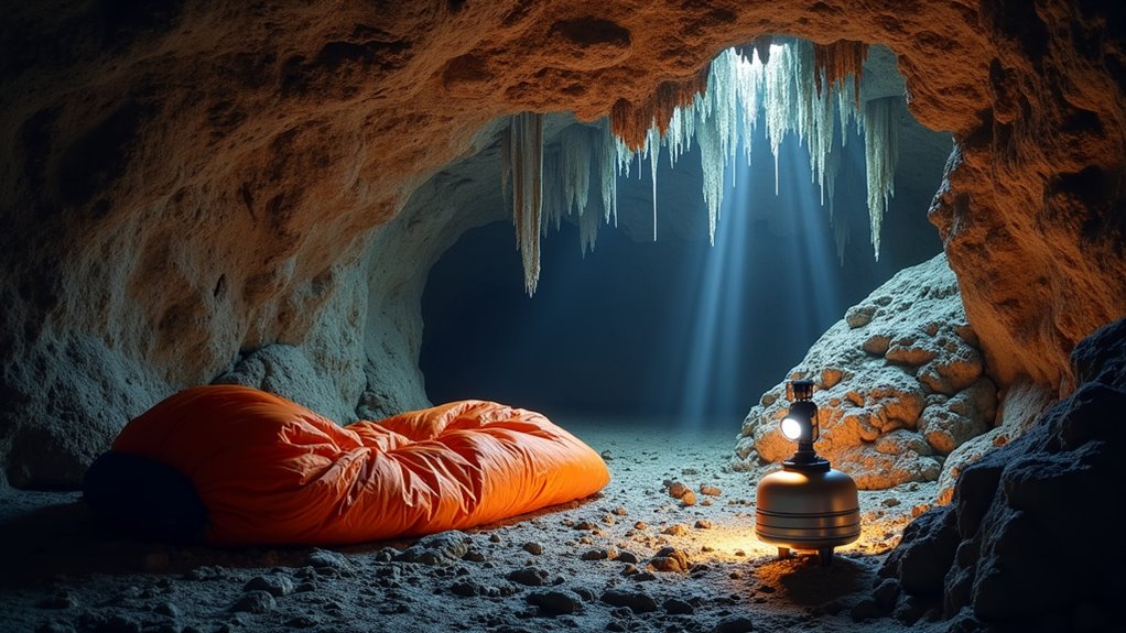 underground camping trip planning