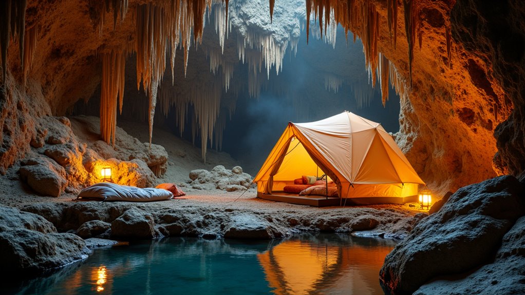 underground cave camping adventures