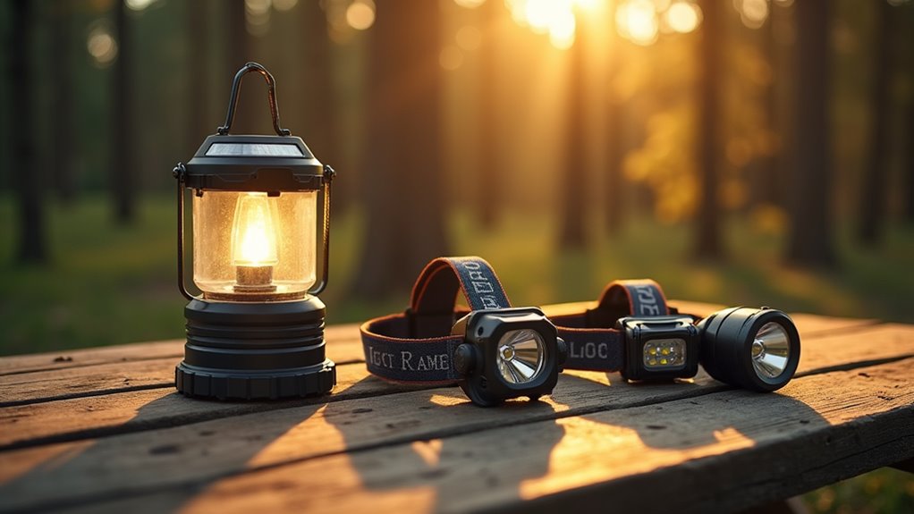 use battery and solar lighting
