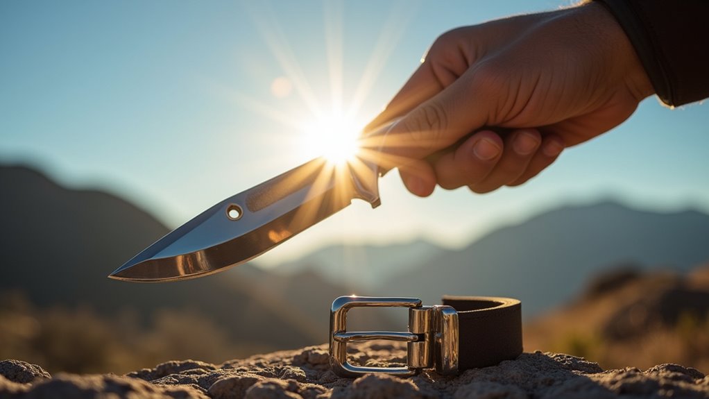 use reflective knife blades effectively