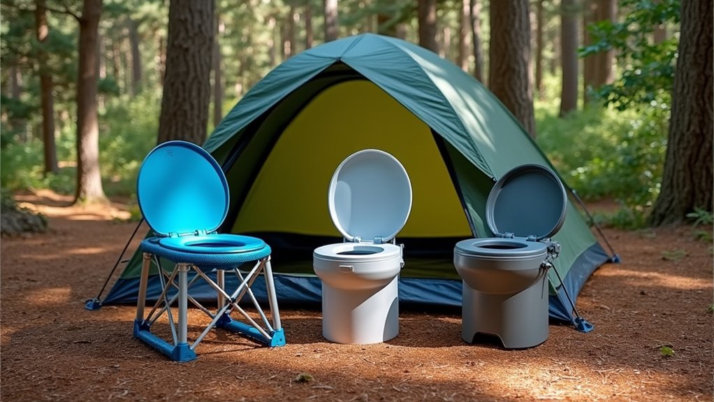 various portable toilet options