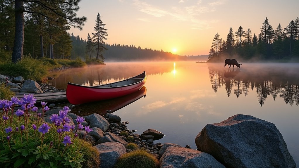 vast lakes and wilderness