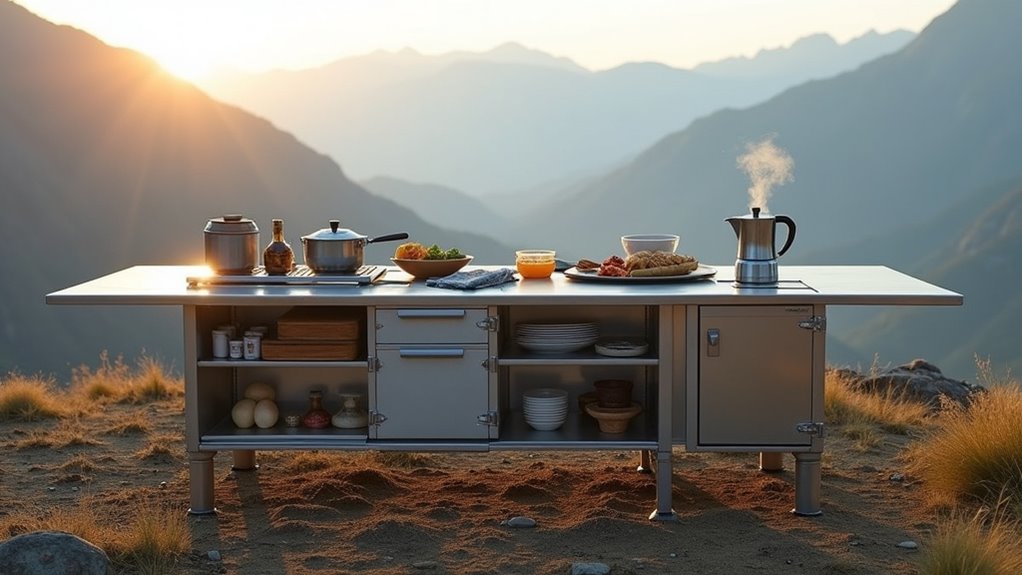 versatile outdoor prep station
