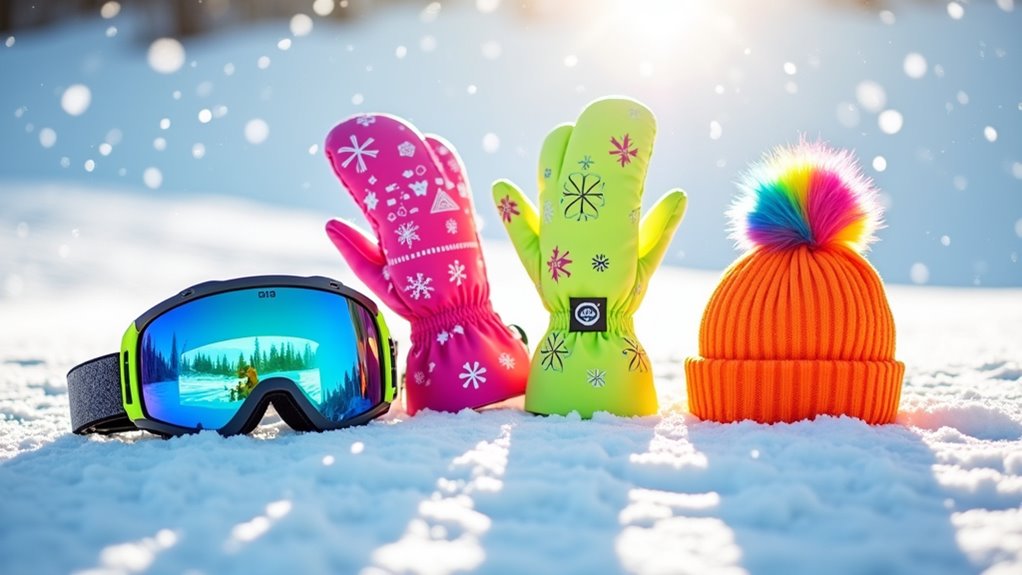 vibrant functional ski accessories