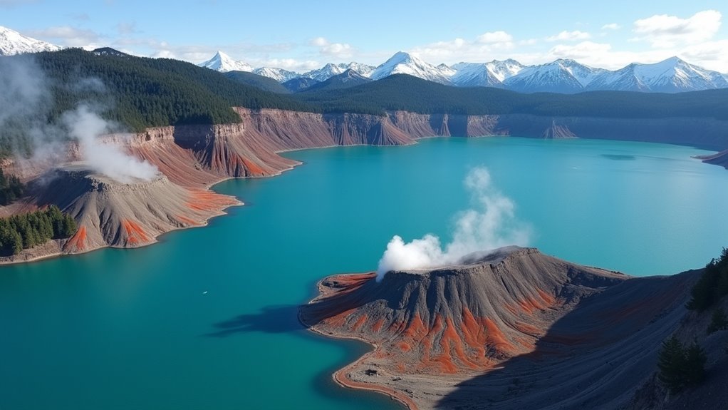 volcanic caldera formation and activity