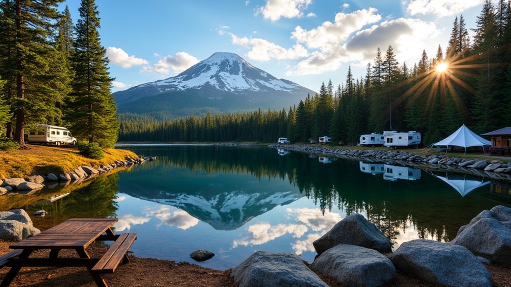 waterfront lake camping and activities