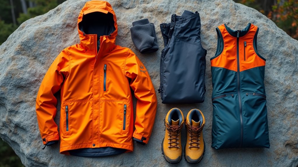 wear waterproof breathable gear