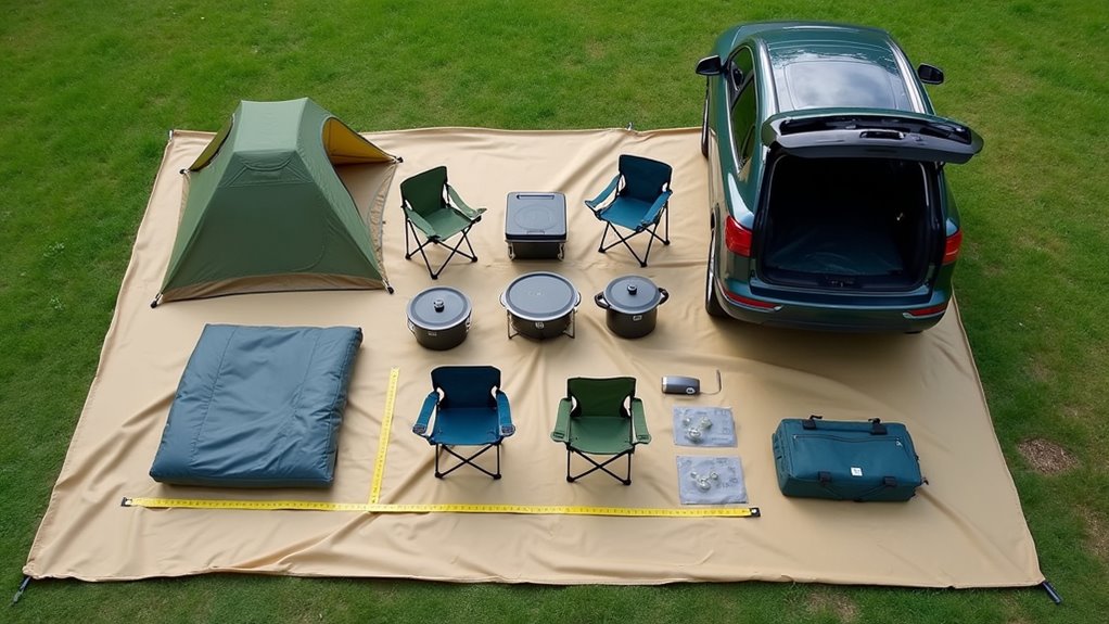 weather appropriate camping gear