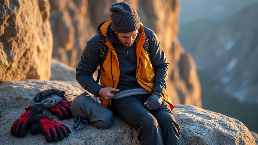 weather ready climbing layers
