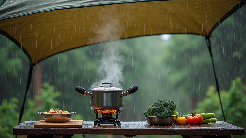 wet weather camping safety
