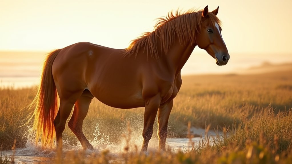 wild ponies freely roam assateague