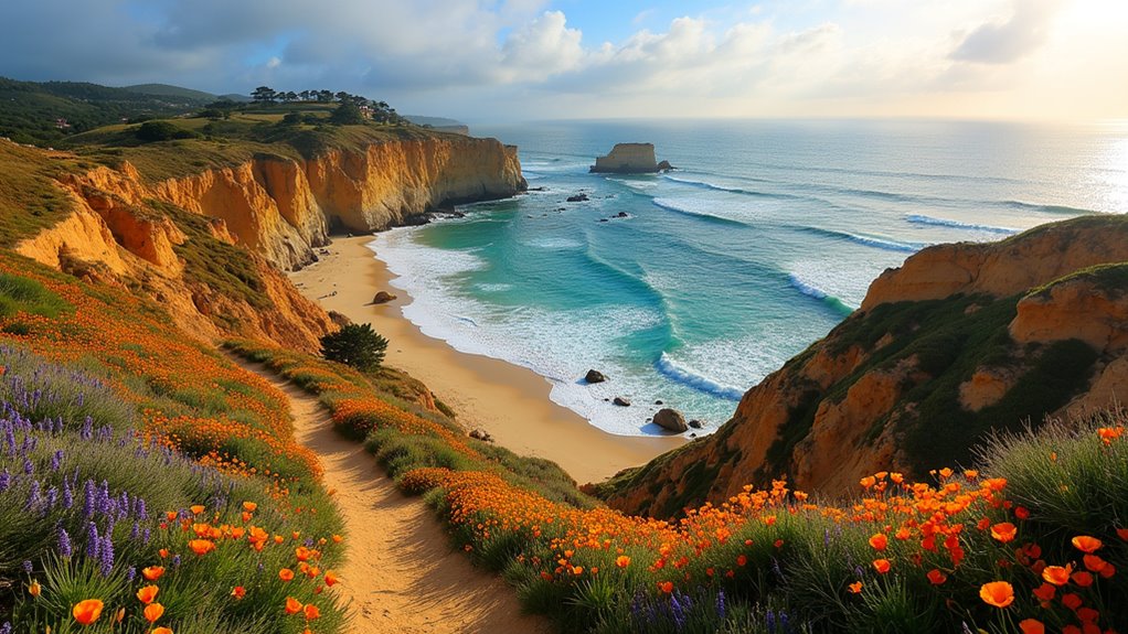wildflower coastal hiking trails