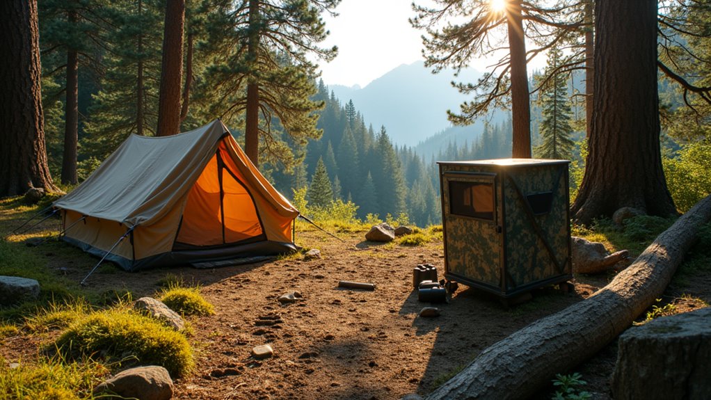 wildlife friendly remote campsite selection