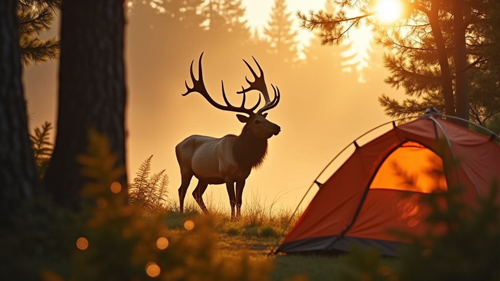 wildlife photography around campsite