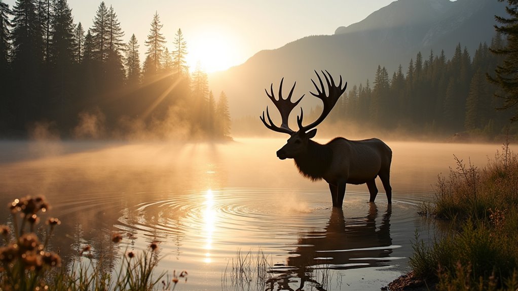 wildlife sightings at dawn