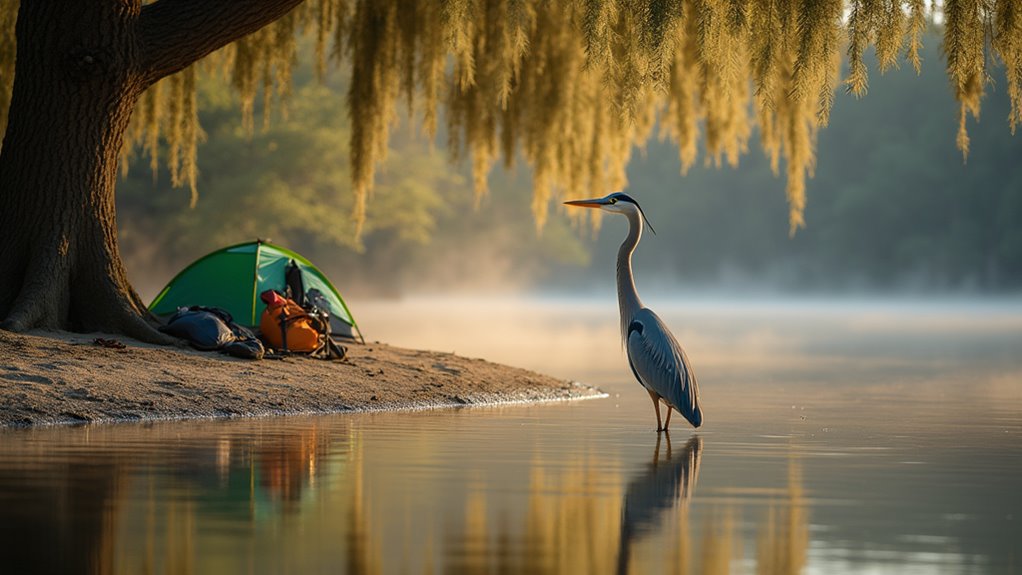 wildlife viewing at campsites