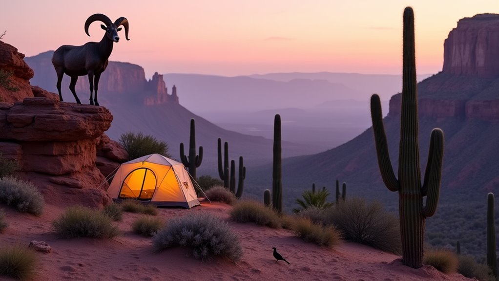wildlife viewing in desert
