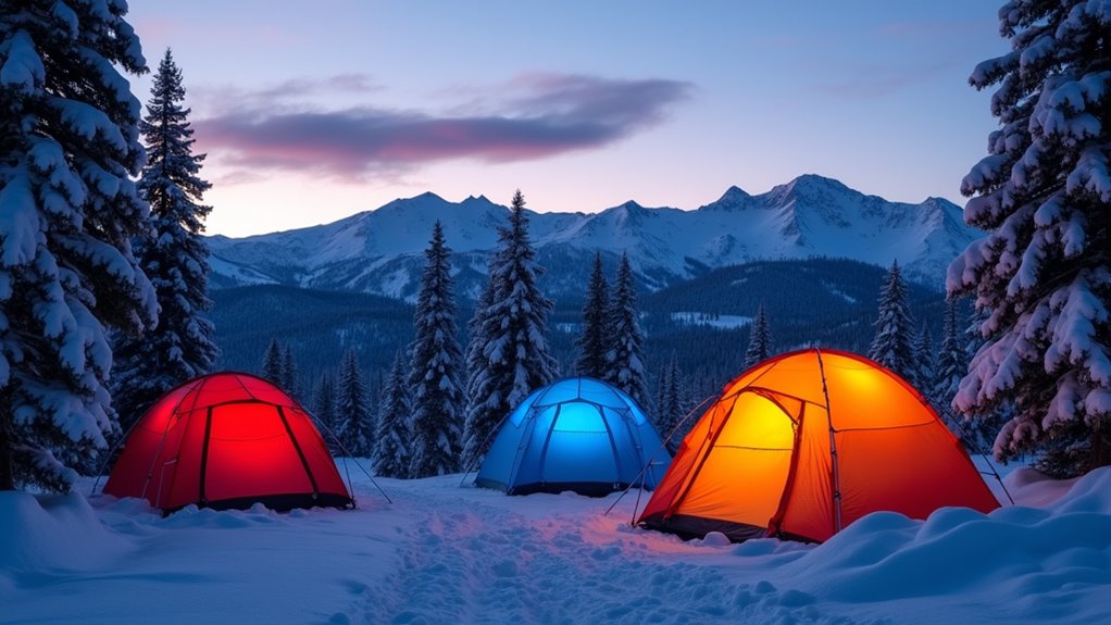 winter camping in sierra nevada