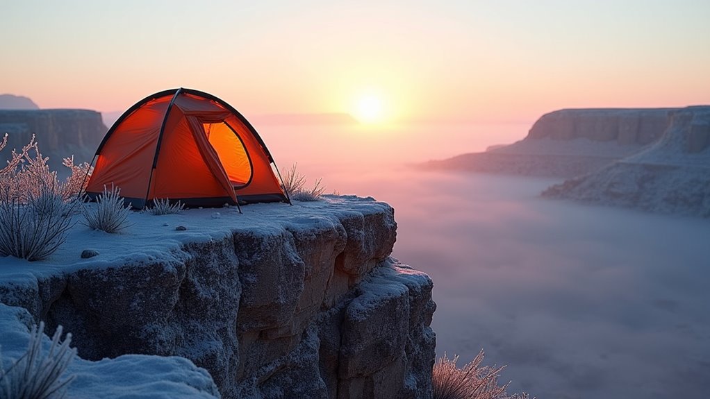 winter camping in texas