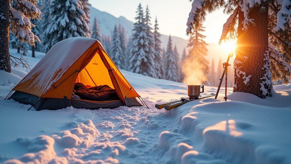winter camping ski gear