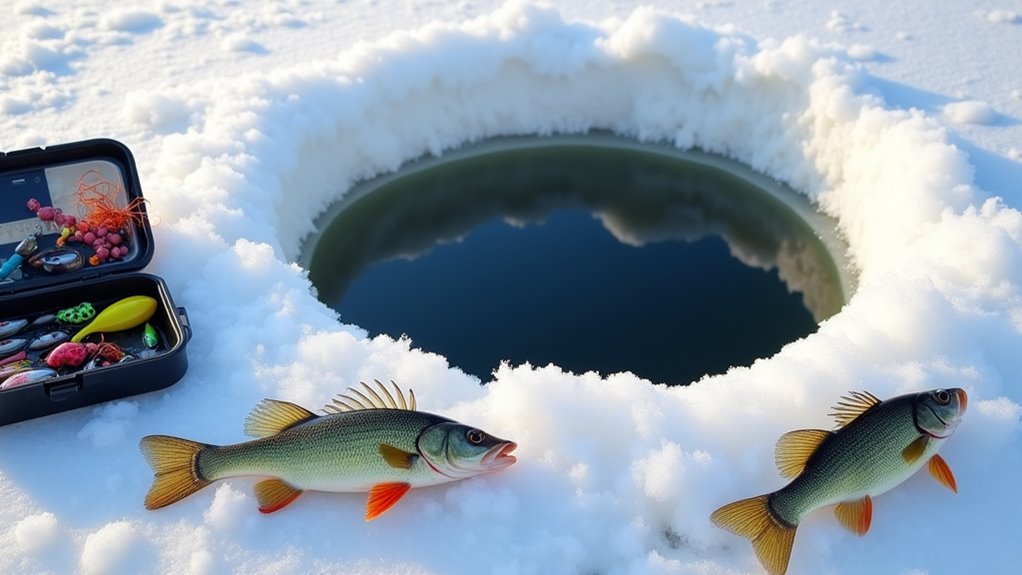 winter fish feeding patience